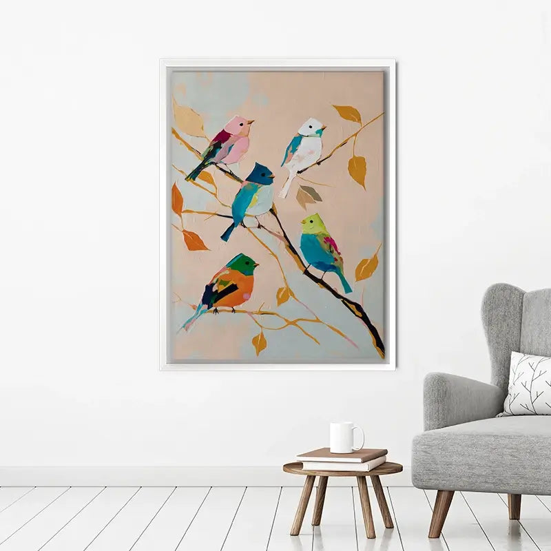 Birds In Wonderland Canvas Print