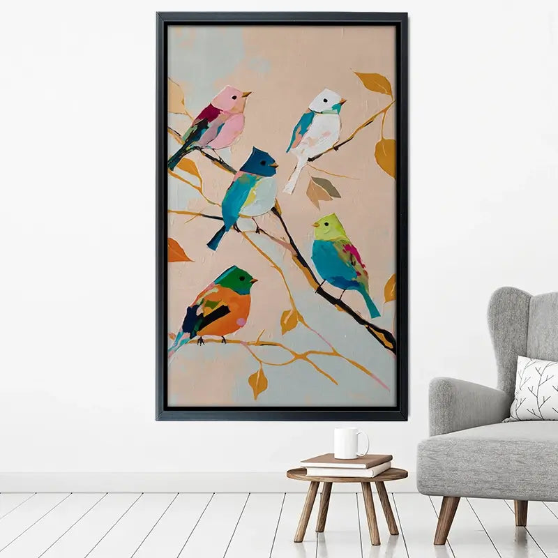 Birds In Wonderland Canvas Print