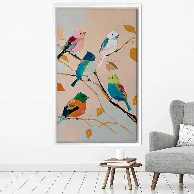 Birds In Wonderland Canvas Print