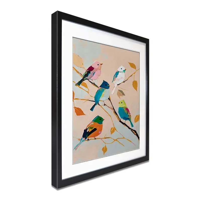 Birds In Wonderland Framed Art Print