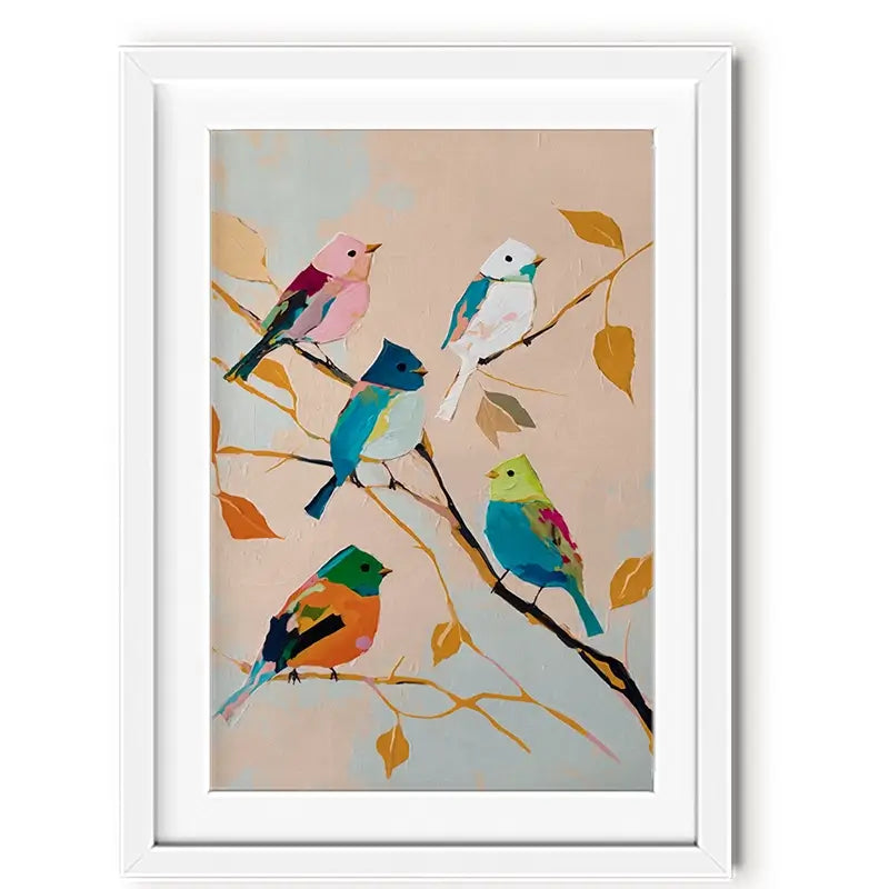 Birds In Wonderland Framed Art Print