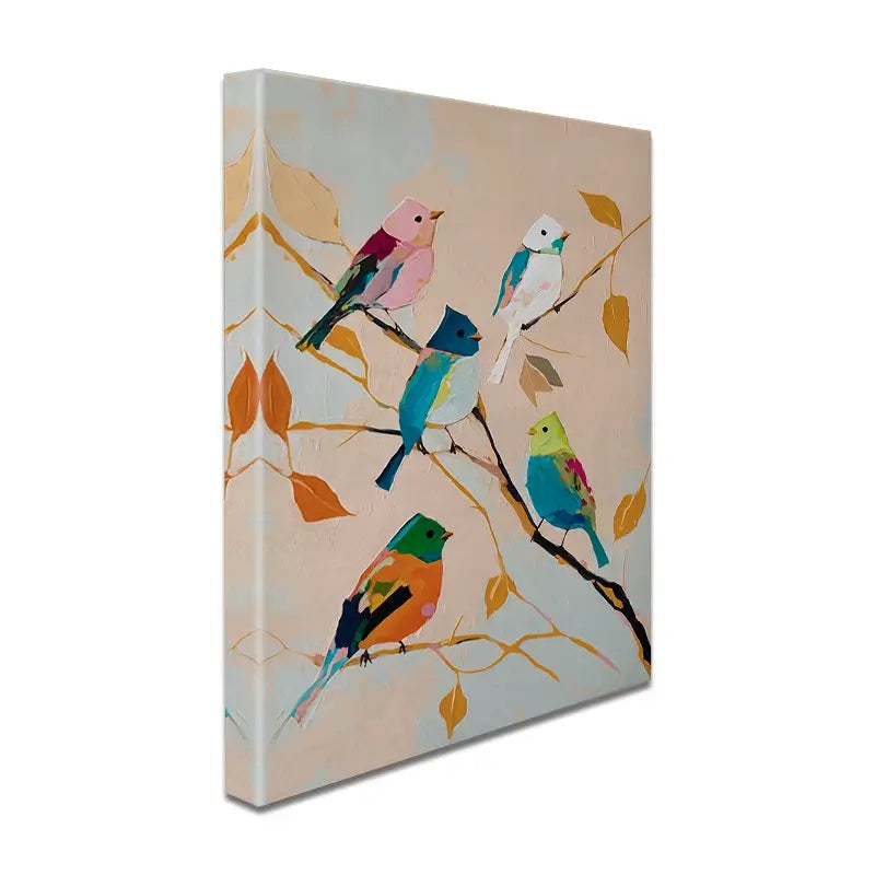 Birds In Wonderland Canvas Print