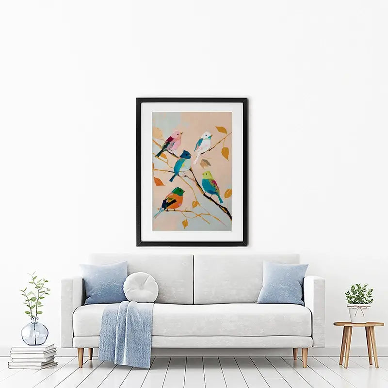 Birds In Wonderland Framed Art Print