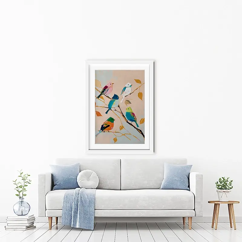 Birds In Wonderland Framed Art Print