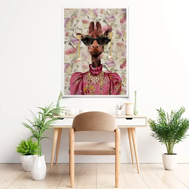 Upmarket Giraffe Art Print