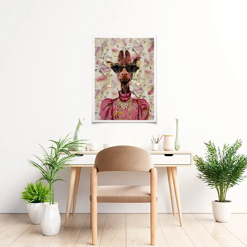 Upmarket Giraffe Art Print