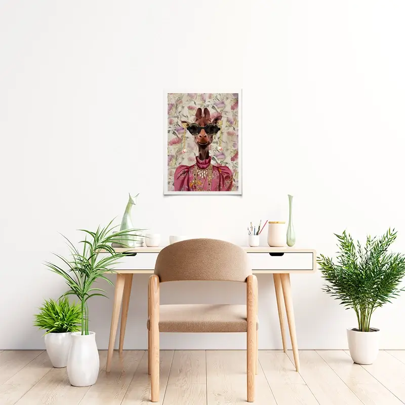 Upmarket Giraffe Art Print