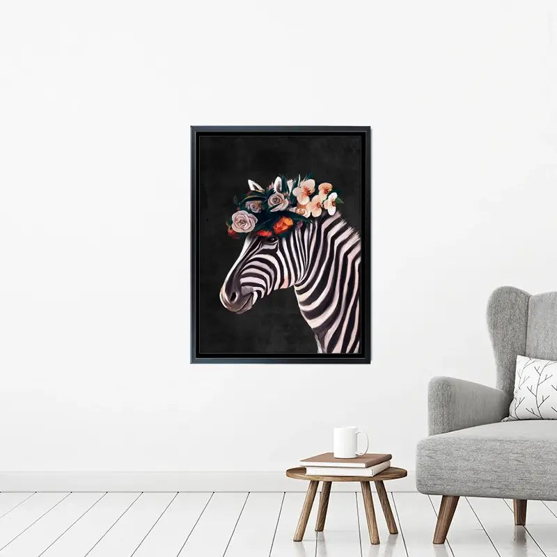 Zebra Crown Canvas Print