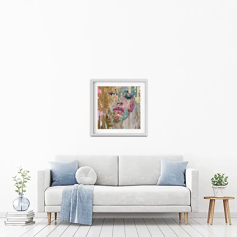 Golden Dreamscape Framed Art Print