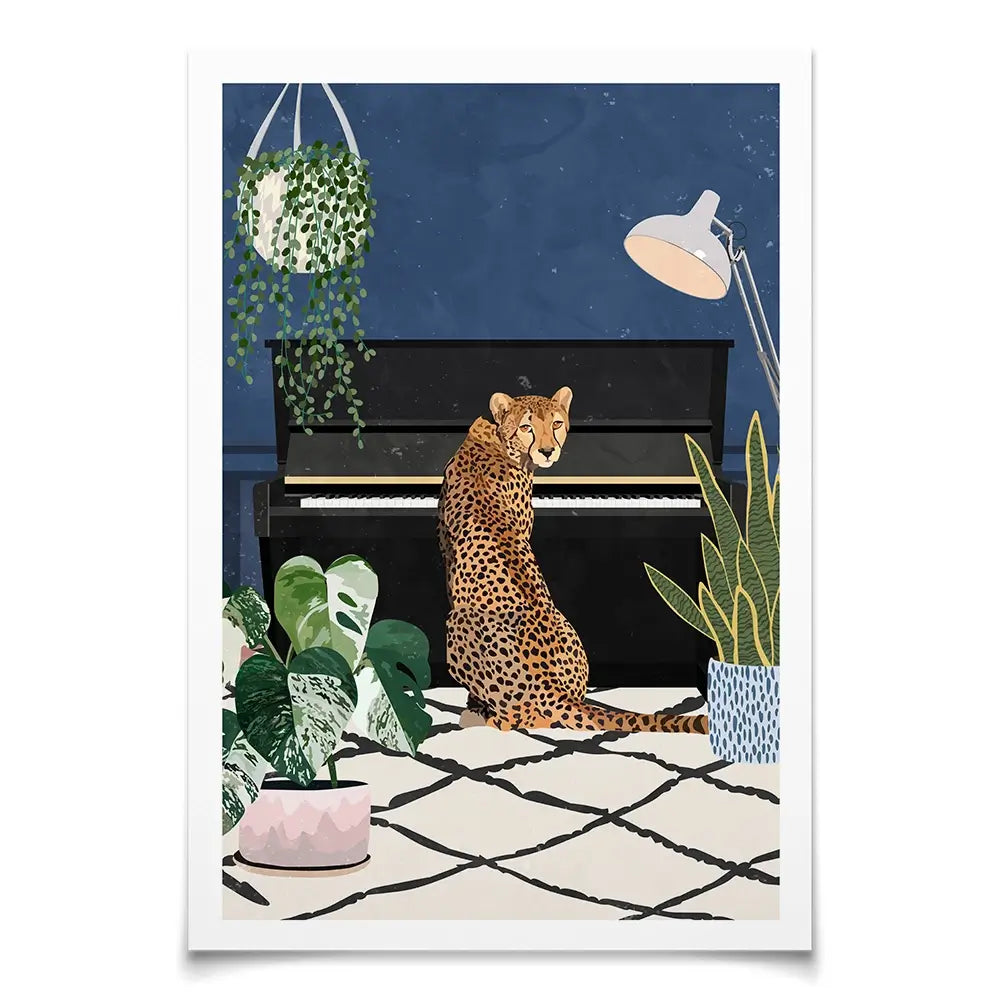 At The Piano Art Print