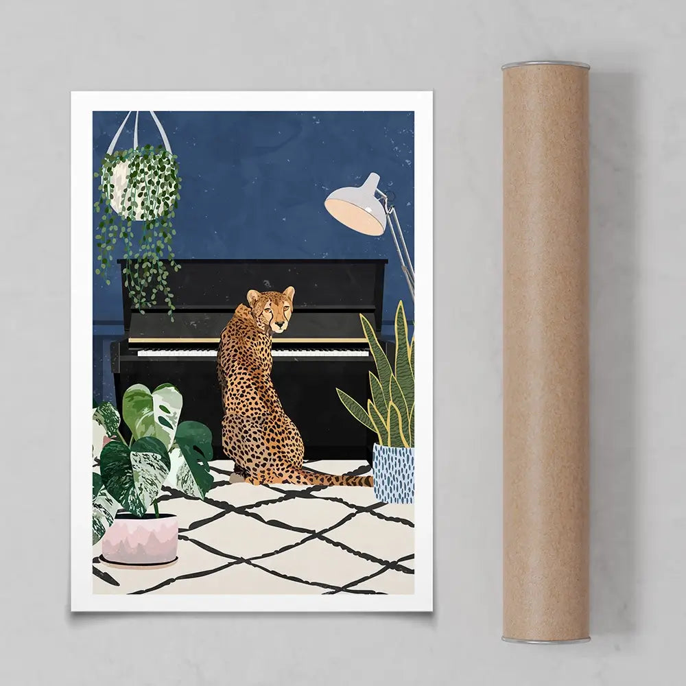 At The Piano Art Print