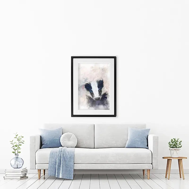 Badger Haze Framed Art Print