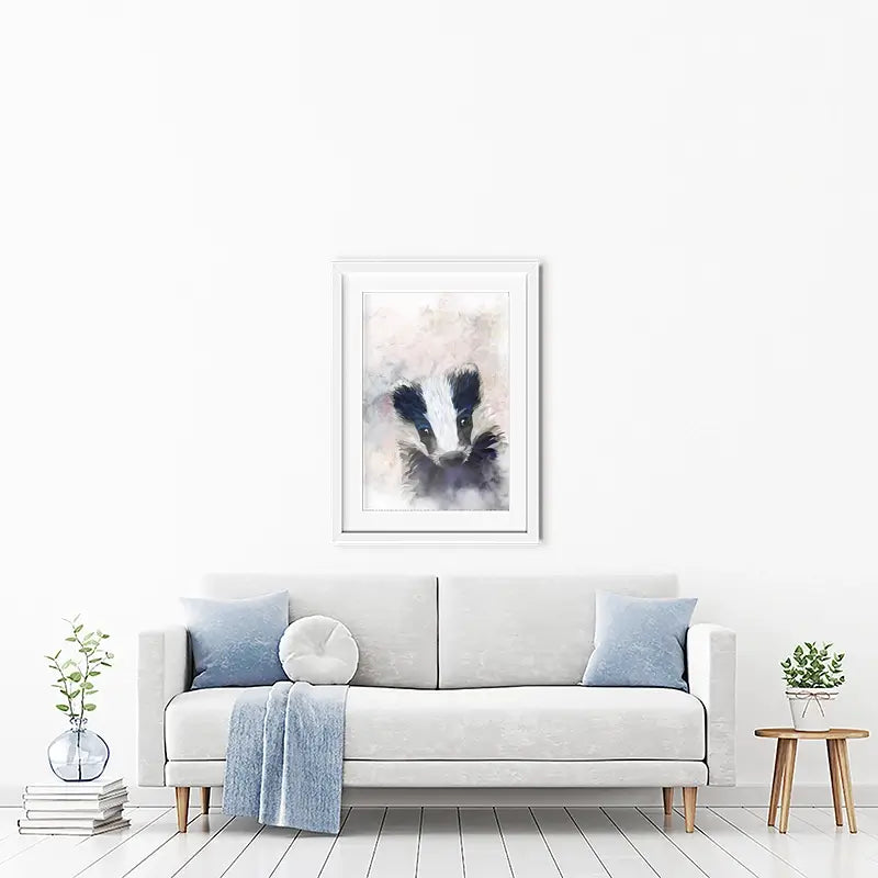 Badger Haze Framed Art Print