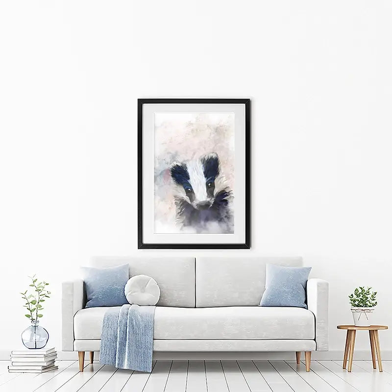 Badger Haze Framed Art Print