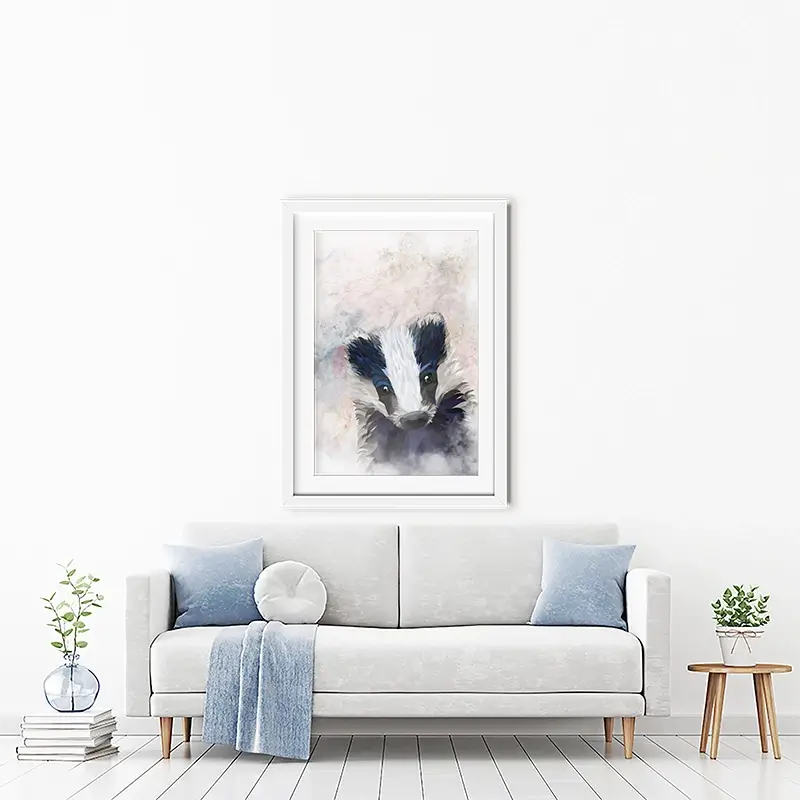 Badger Haze Framed Art Print