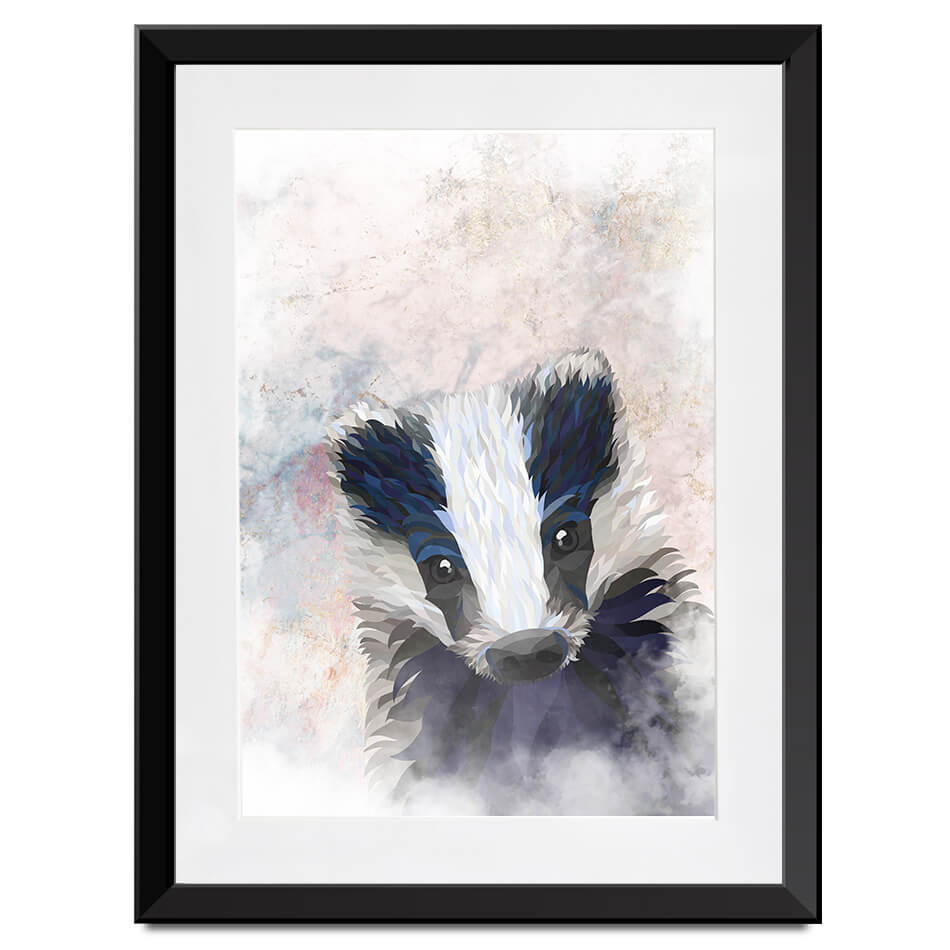 Badger Haze Framed Art Print