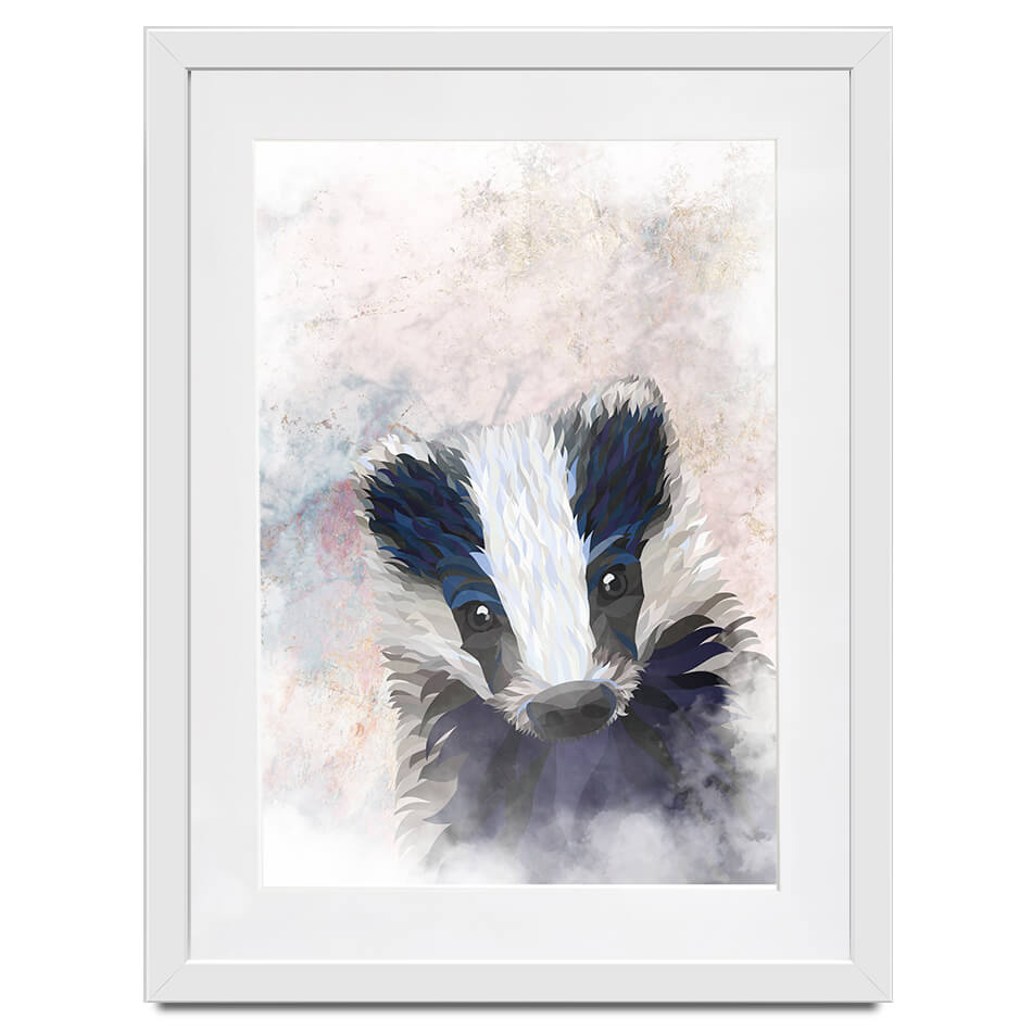 Badger Haze Framed Art Print