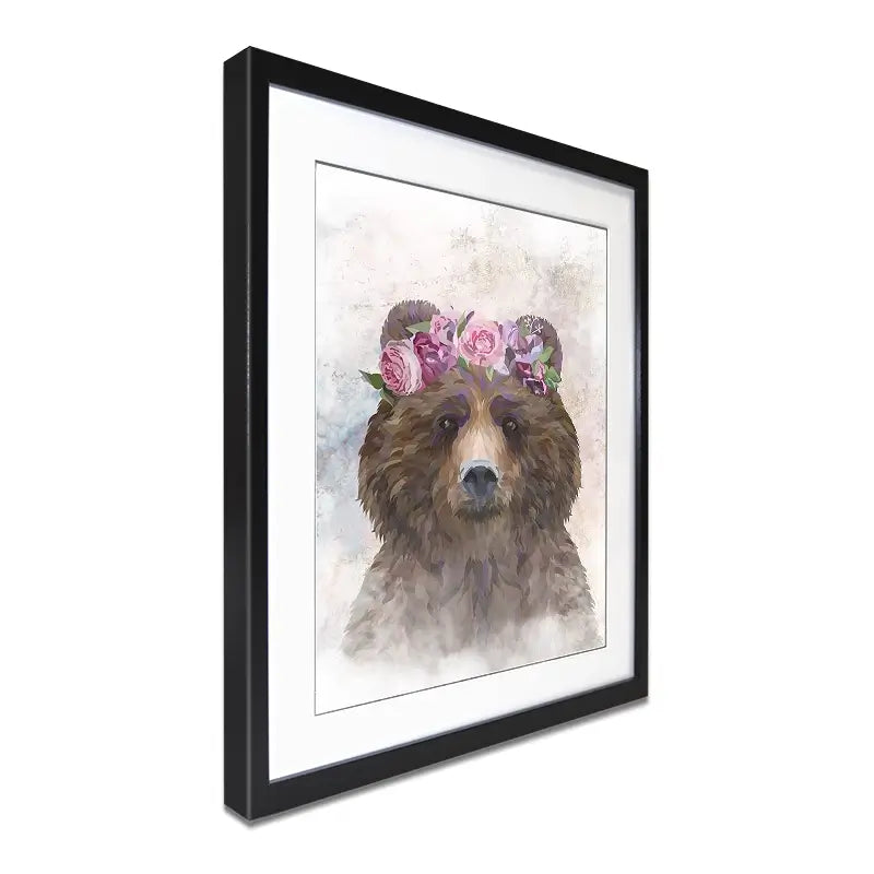 Bear Haze Framed Art Print