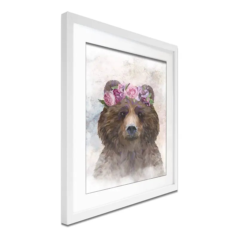 Bear Haze Framed Art Print