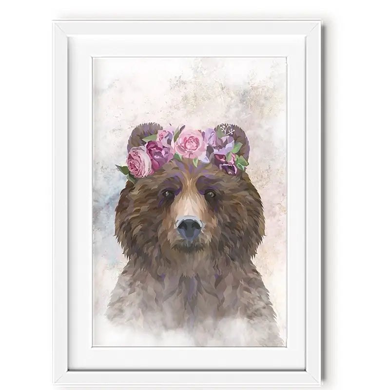 Bear Haze Framed Art Print