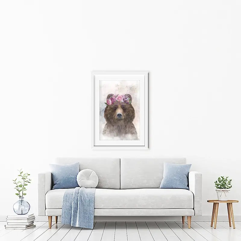 Bear Haze Framed Art Print