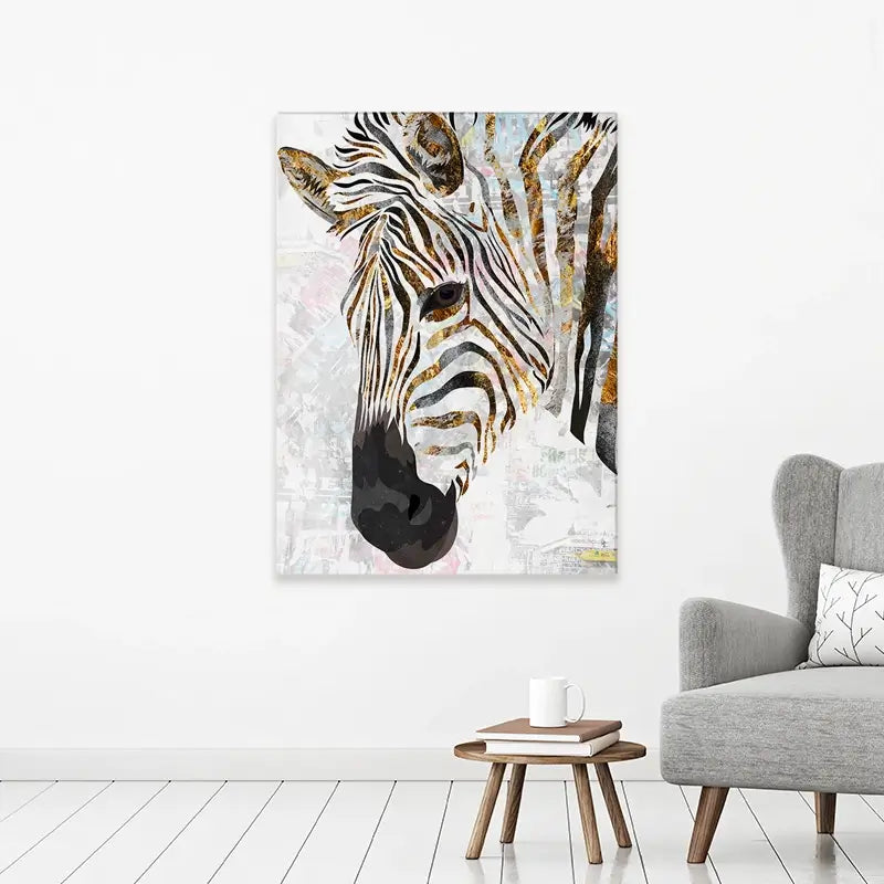 Beautiful Zebra Canvas Print