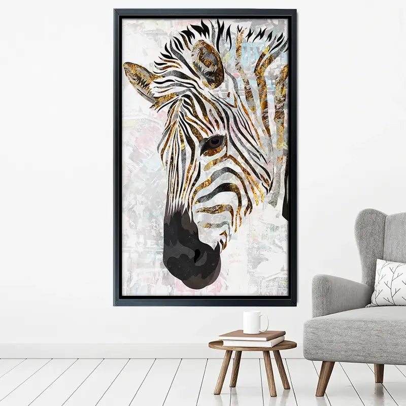 Beautiful Zebra Canvas Print