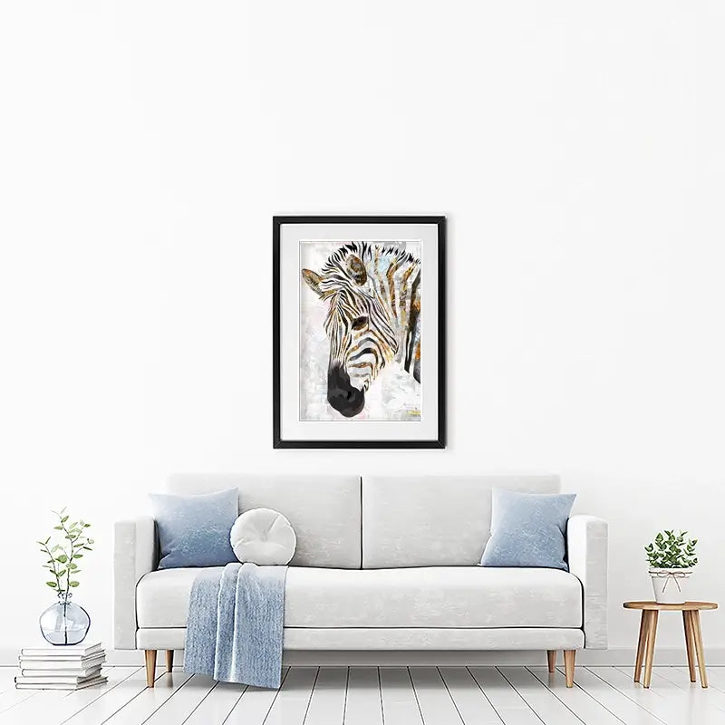 Beautiful Zebra Framed Art Print