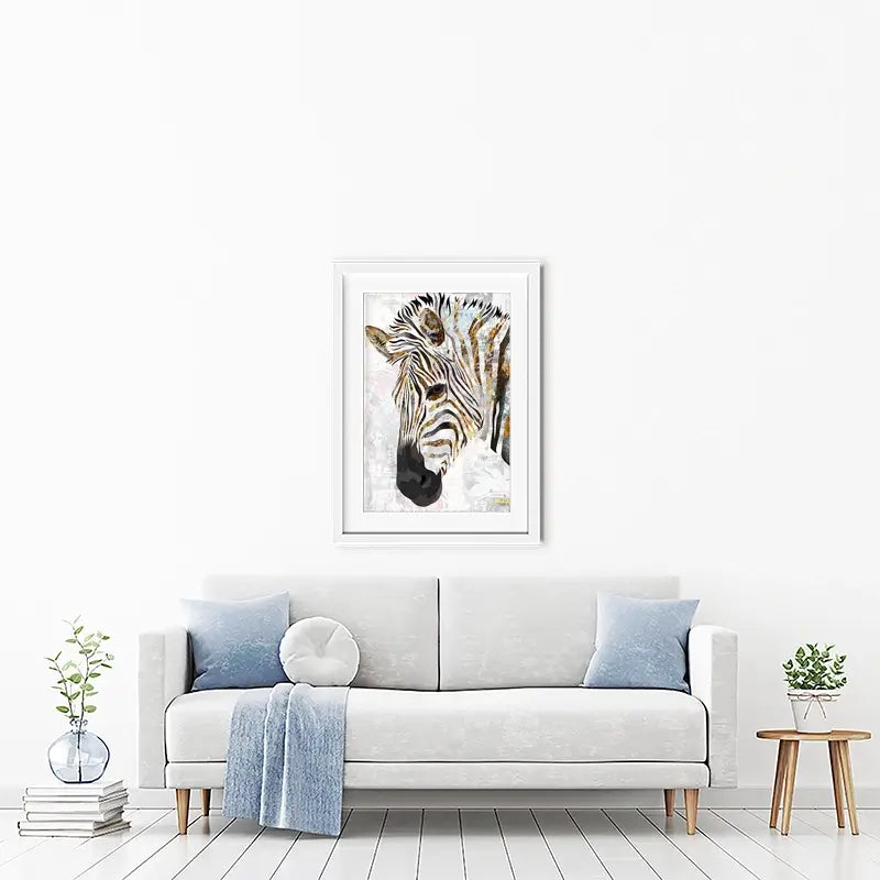 Beautiful Zebra Framed Art Print