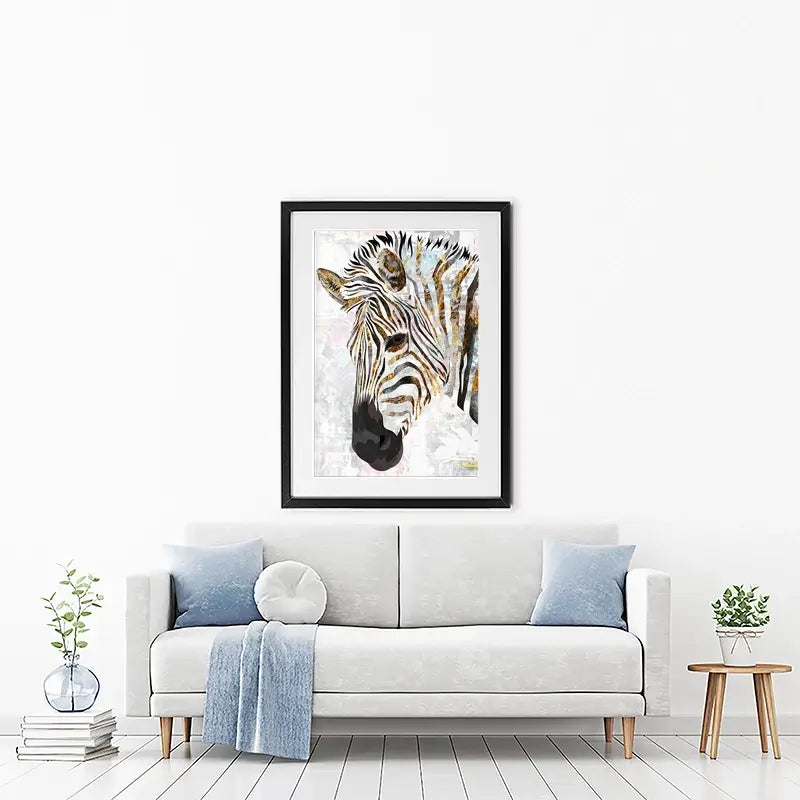 Beautiful Zebra Framed Art Print