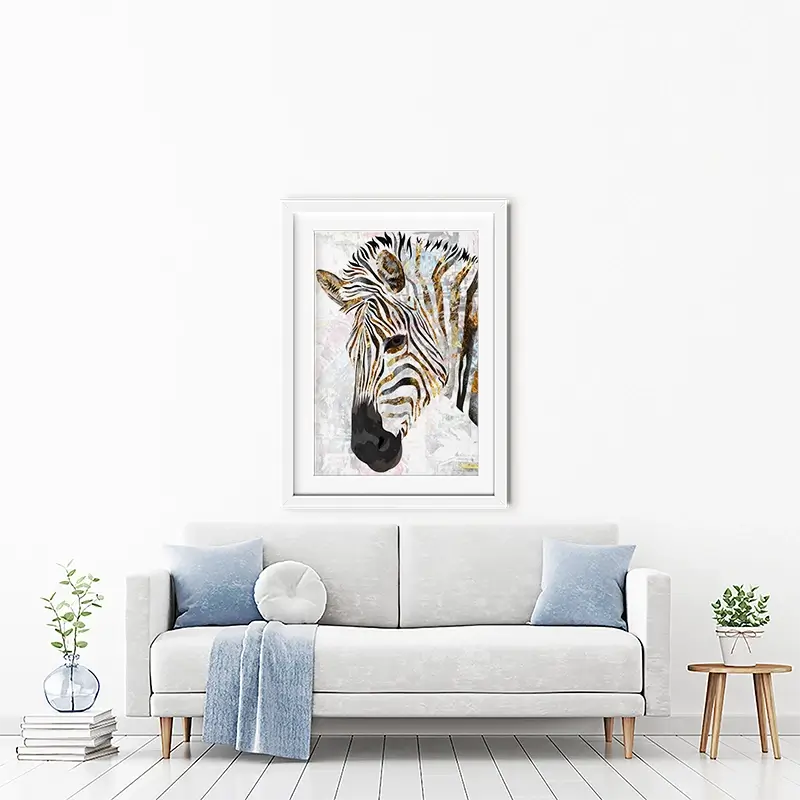 Beautiful Zebra Framed Art Print