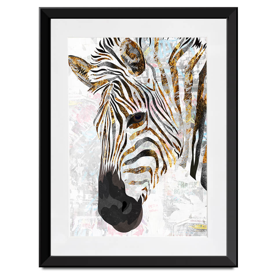 Beautiful Zebra Framed Art Print