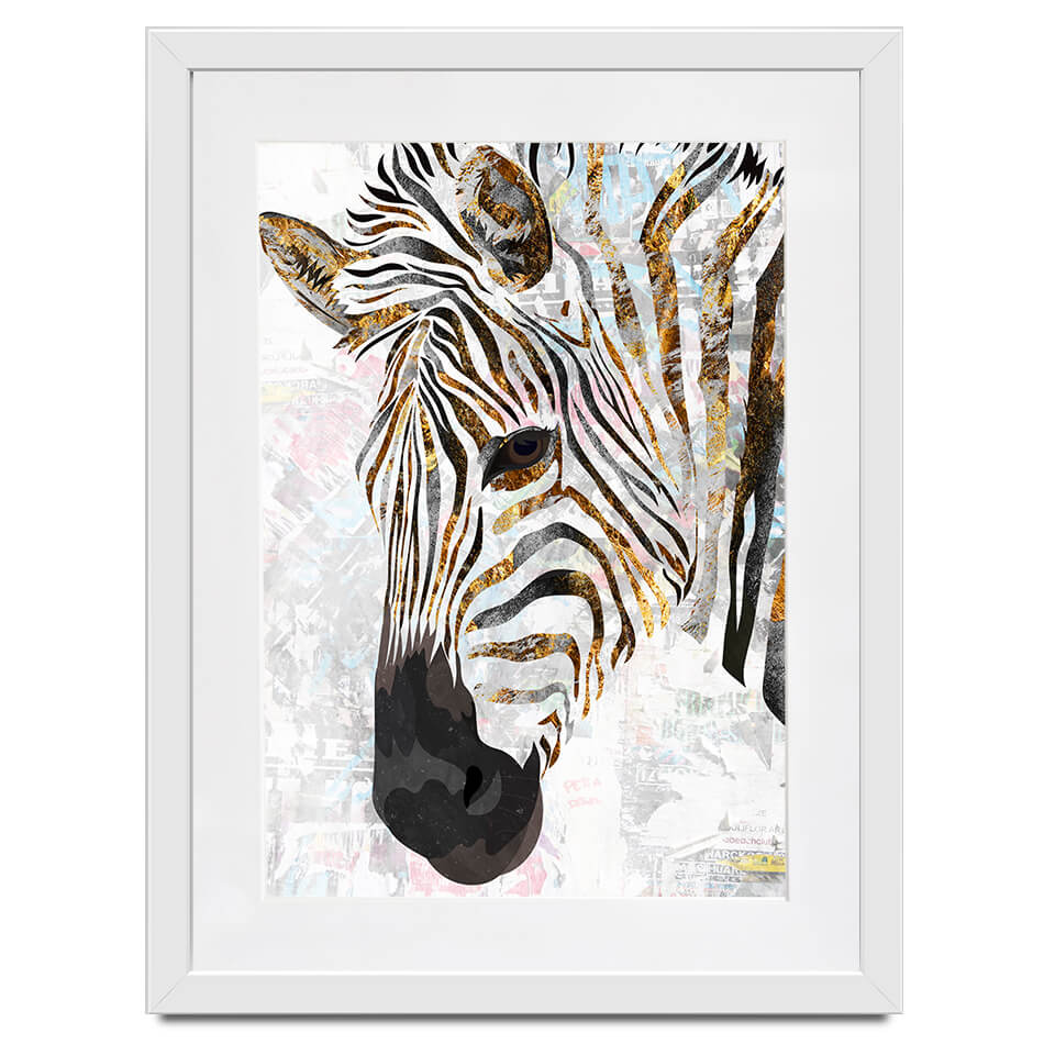 Beautiful Zebra Framed Art Print