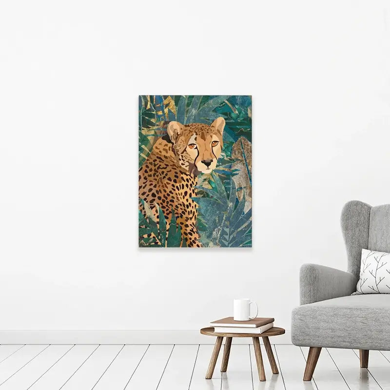 Cheetah In The Jungle Canvas Print