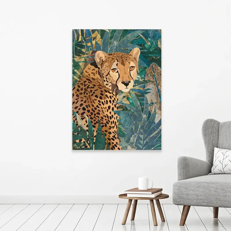 Cheetah In The Jungle Canvas Print