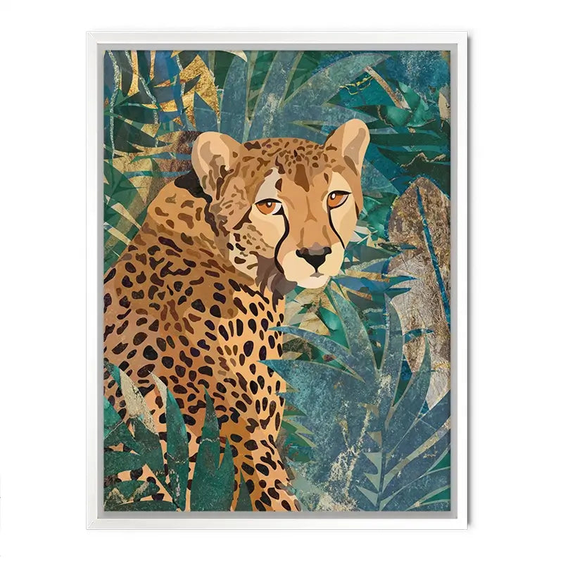 Cheetah In The Jungle Canvas Print