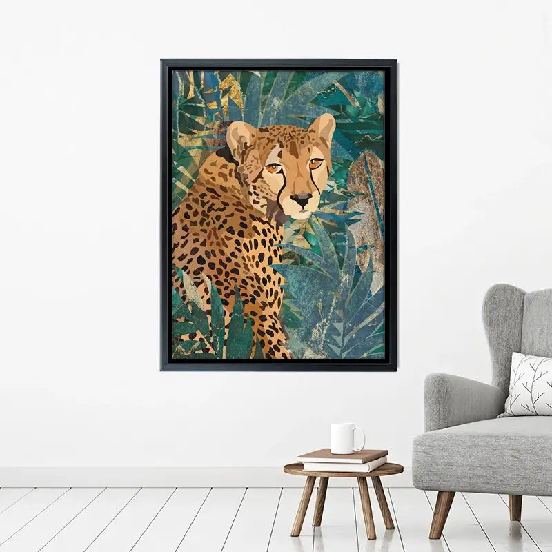 Cheetah In The Jungle Canvas Print