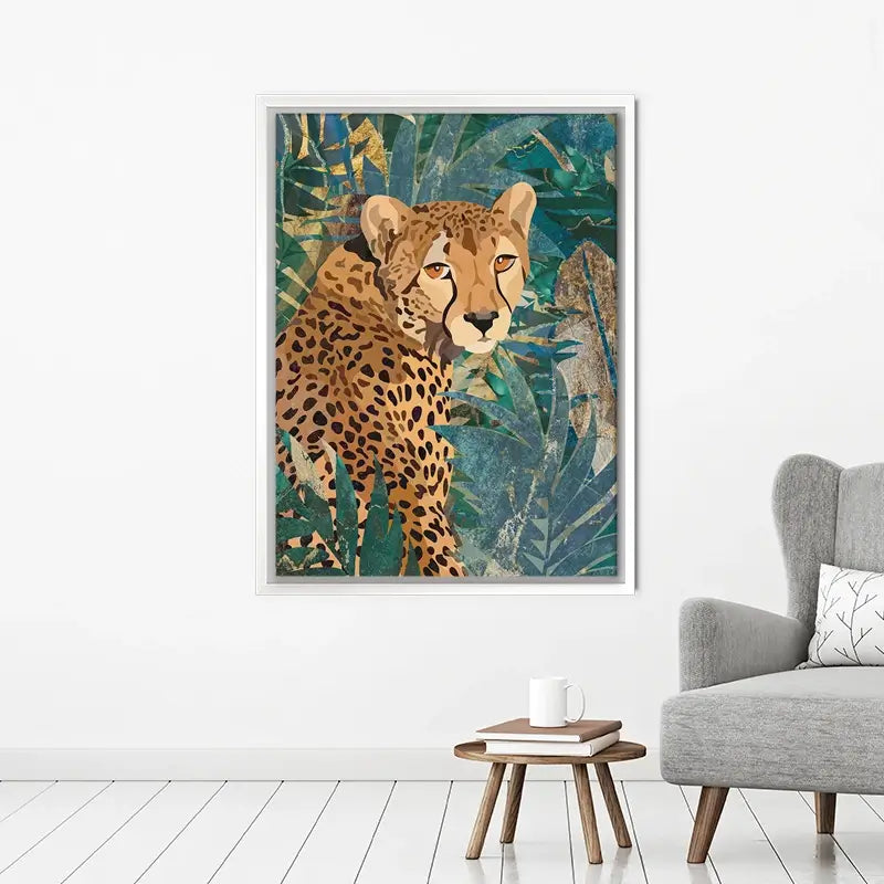 Cheetah In The Jungle Canvas Print