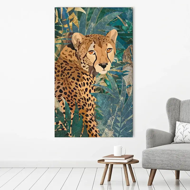 Cheetah In The Jungle Canvas Print