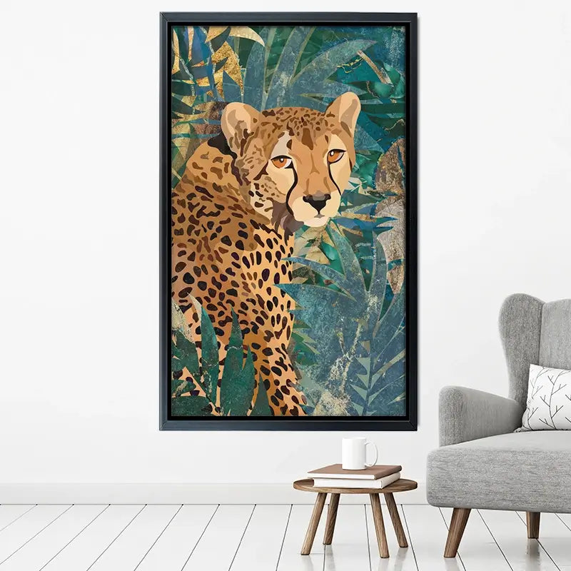 Cheetah In The Jungle Canvas Print