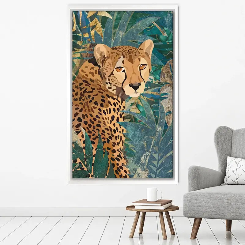 Cheetah In The Jungle Canvas Print