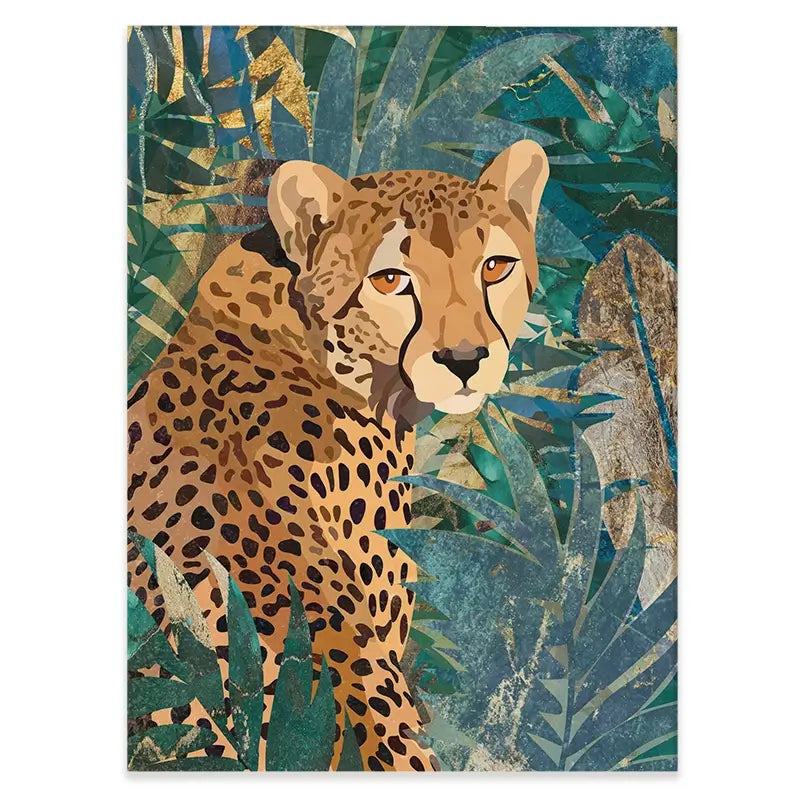 Cheetah In The Jungle Canvas Print