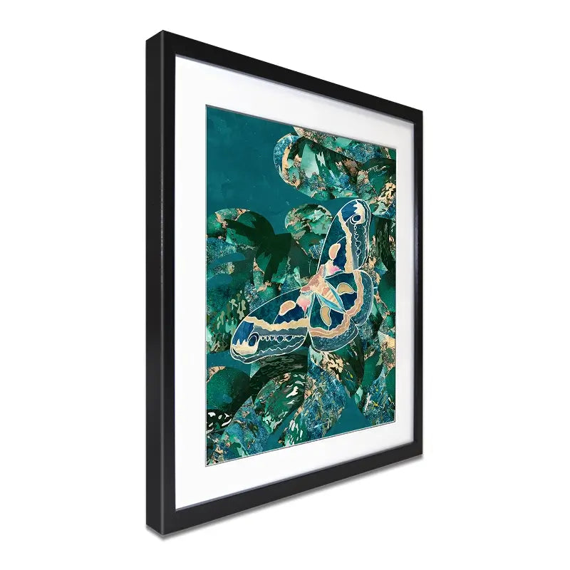 Moth Jungle Framed Art Print