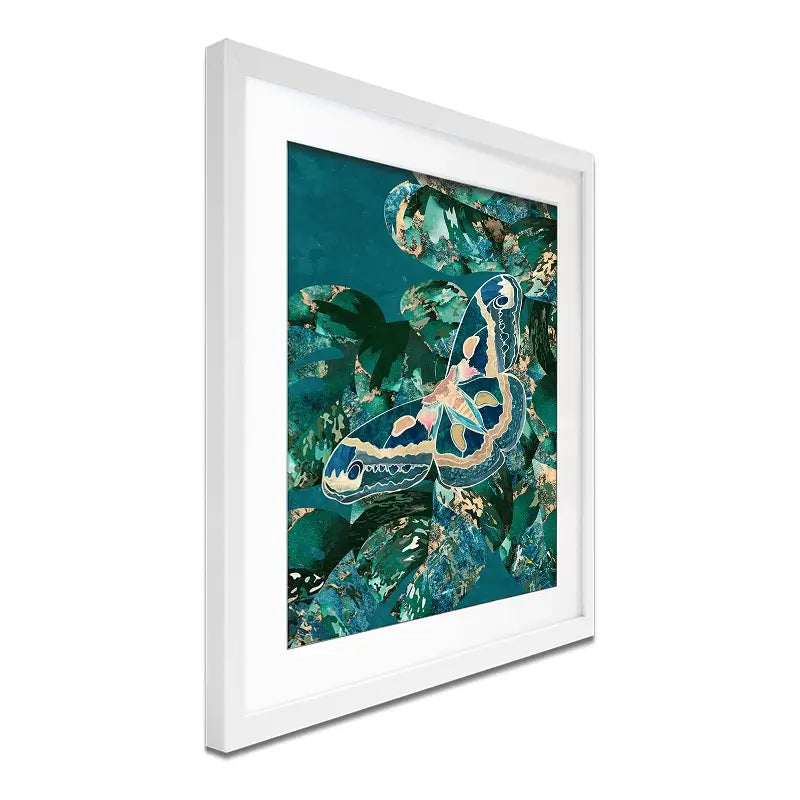 Moth Jungle Framed Art Print