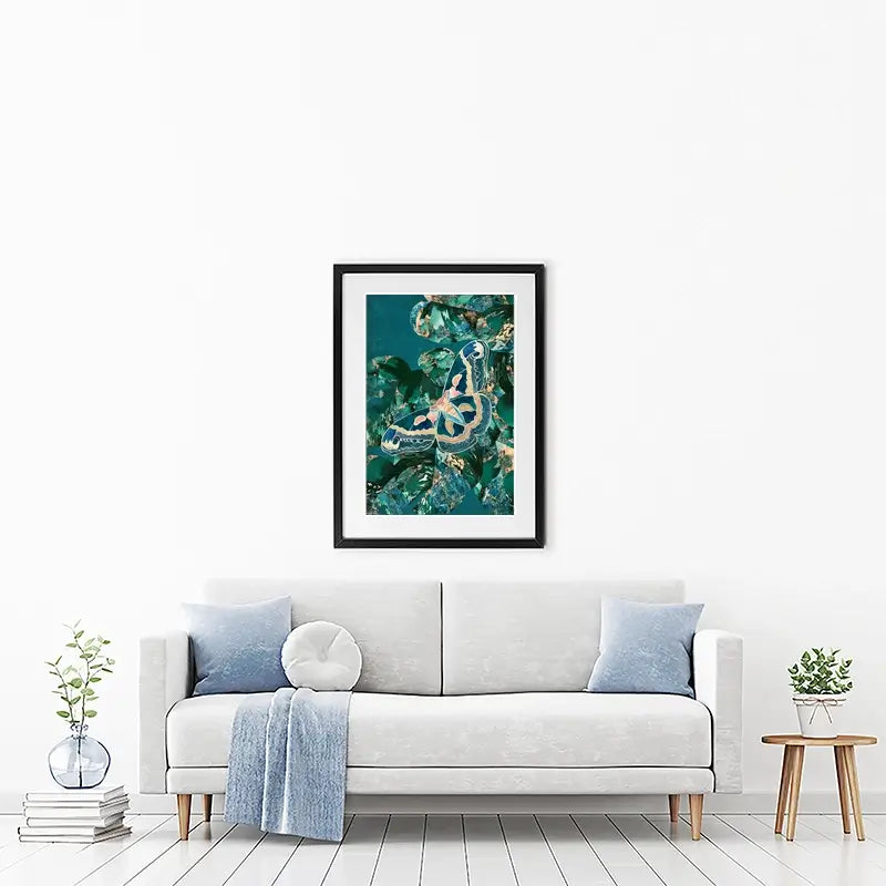 Moth Jungle Framed Art Print