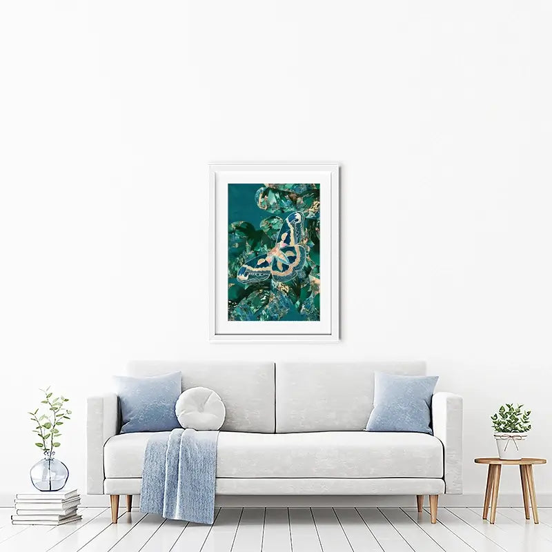 Moth Jungle Framed Art Print