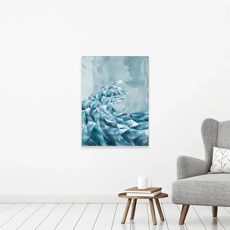 Ocean Geometric Canvas Print