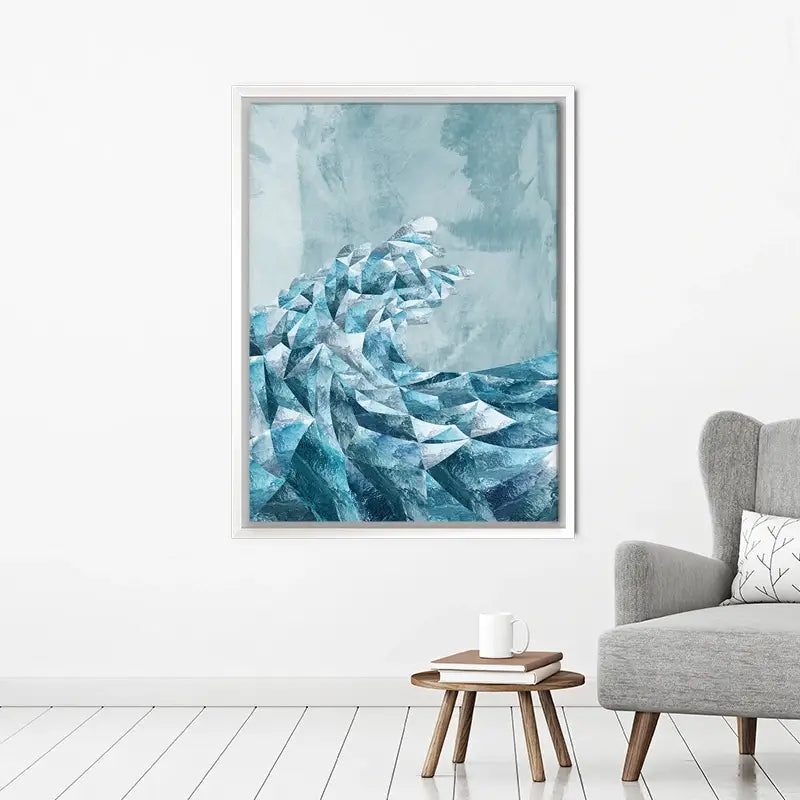 Ocean Geometric Canvas Print