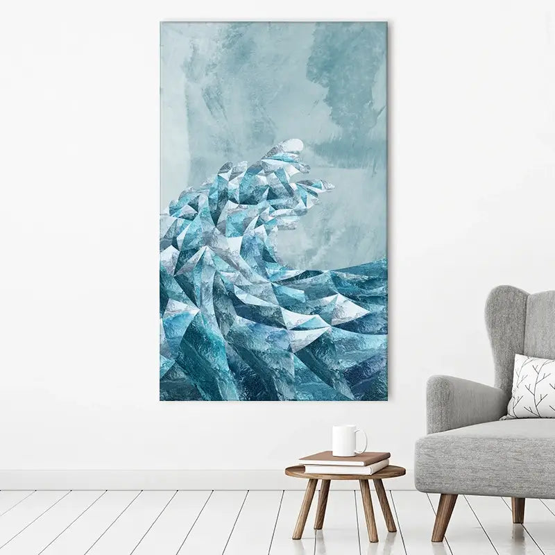 Ocean Geometric Canvas Print