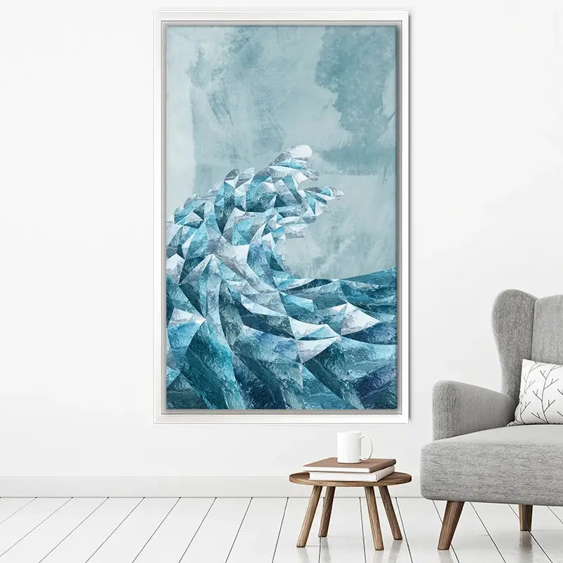 Ocean Geometric Canvas Print